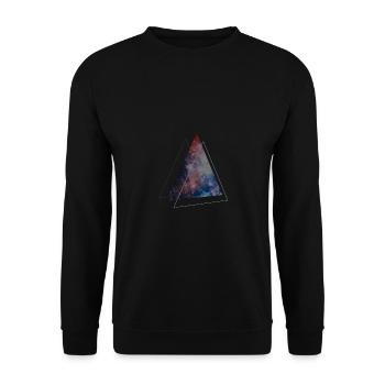 espace triangulaire - Sweat-shirt Unisexe - noir - Devant - Alina (178cm) & Michal (187cm)