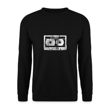 Cassette de mixtape cassette - Sweat-shirt Unisexe - noir - Devant - Alina (178cm) & Michal (187cm)