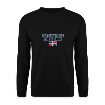 République dominicaine - Sweat-shirt Unisexe - noir - Devant - Alina (178cm) & Michal (187cm)