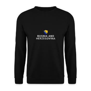 Bosnie-et-Herzégovine - Sweat-shirt Unisexe - noir - Devant - Alina (178cm) & Michal (187cm)