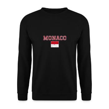 Monaco - Unisex Sweatshirt - black - Front - Alina (178cm) & Michal (187cm)