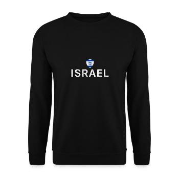 Israel - Unisex Sweatshirt - black - Front - Alina (178cm) & Michal (187cm)