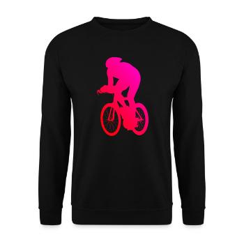 Cyclistes de course hommes femmes vélo de route vélo de route - Sweat-shirt Unisexe - noir - Devant - Alina (178cm) & Michal (187cm)