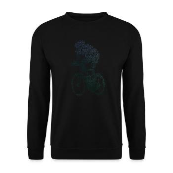 Road Bike Road Cycling Road Bike Men's Road Cycling - Unisex Sweatshirt - black - Front - Alina (178cm) & Michal (187cm)