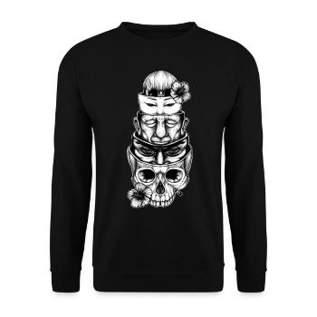Russian Dolls - Unisex Sweatshirt - black - Front - Alina (178cm) & Michal (187cm)