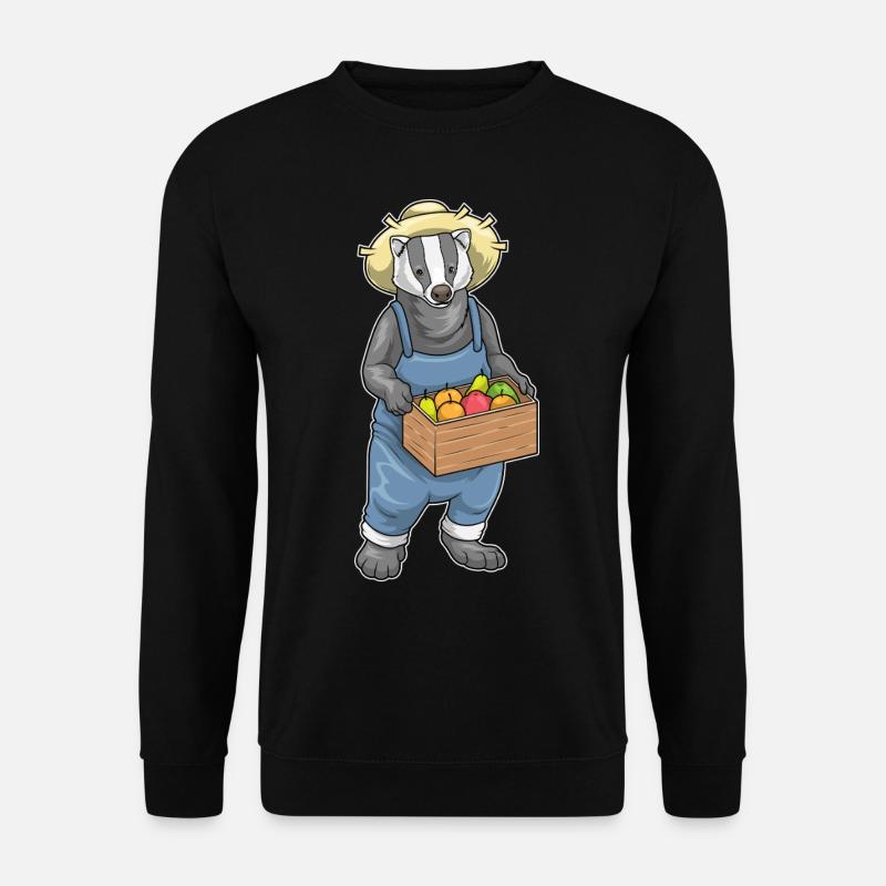 Badger Farmer Fruit - Unisex Sweatshirt - black