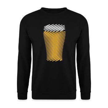 XShatch Design - Unisex Sweatshirt - black - Front - Alina (178cm) & Michal (187cm)