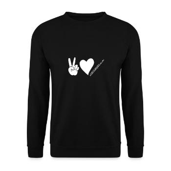 Flute player - Unisex Sweatshirt - black - Front - Alina (178cm) & Michal (187cm)