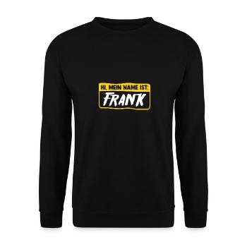 Frank - Unisex Sweatshirt - black - Front - Alina (178cm) & Michal (187cm)