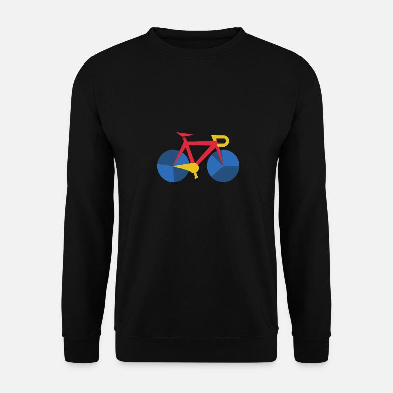 Rennrad Kunst Fahrrad Abstrakt - Unisex Pullover - Schwarz