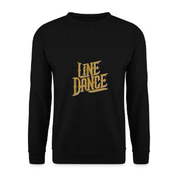 Line Dance Design for Dancers and Dance Group - Unisex Sweatshirt - black - Front - Alina (178cm) & Michal (187cm)
