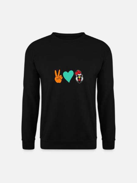 Chicken Rooster - Unisex Sweatshirt - black