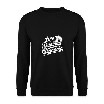 Danse en ligne Granny Country Dance - Grandma Dances - Sweat-shirt Unisexe - noir - Devant - Alina (178cm) & Michal (187cm)
