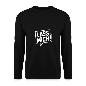Lasst mir meine Ruhe - nicht stören - Unisex Pullover - Schwarz - Vorne - Alina (178cm) & Michal (187cm)