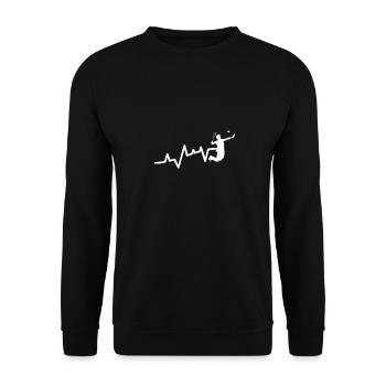 Federball Evolution Badminton - Unisex Pullover - Schwarz - Vorne - Alina (178cm) & Michal (187cm)