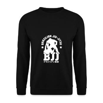 Brazilian Jiu-Jitsu - Unisex Pullover - Schwarz - Vorne - Alina (178cm) & Michal (187cm)