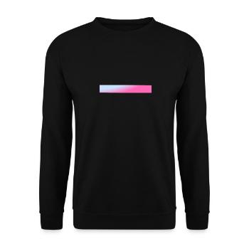 Bars Blue & Pink Gradient - Unisex Sweatshirt - black - Front - Alina (178cm) & Michal (187cm)