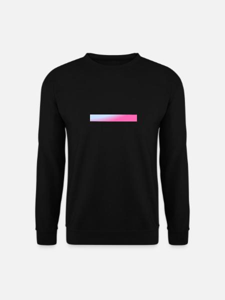 Bars Blue & Pink Gradient - Unisex Sweatshirt - black