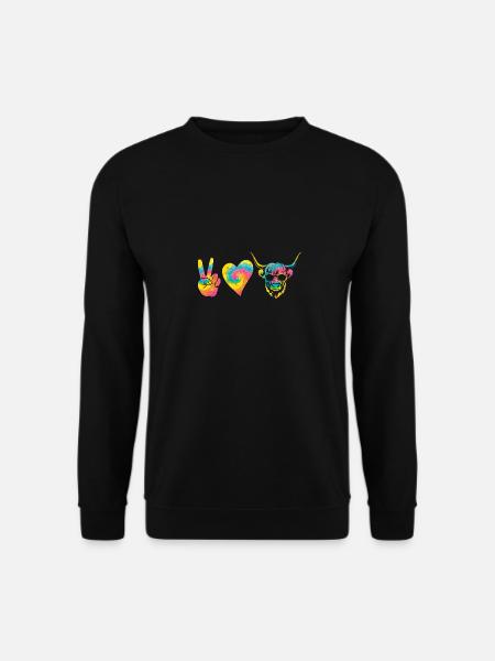 Cow Cattle Highland Cattle - Unisex Sweatshirt - black