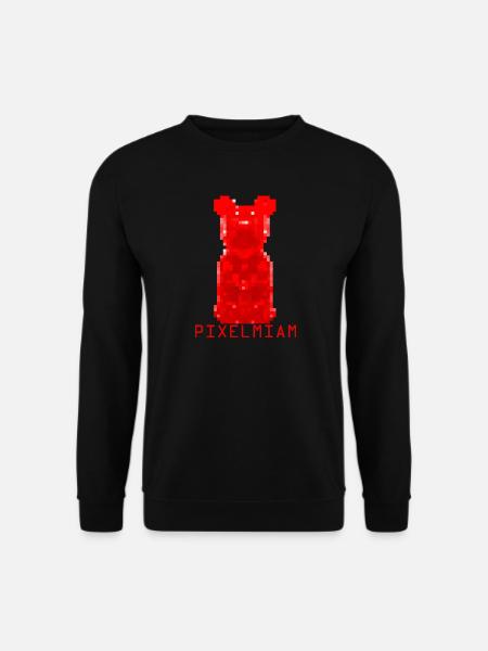 pixel nounours - Sweat-shirt Unisexe - noir