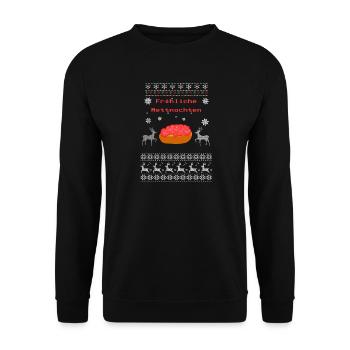 Noël laid Joyeux Noël Mett Meat - Sweat-shirt Unisexe - noir - Devant - Alina (178cm) & Michal (187cm)