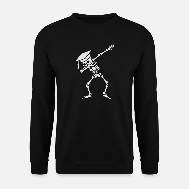 Dab skeleton dabbing student - pass exams - Sweat-shirt Unisexe - noir