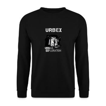 Black and White Urban Exploration - Unisex Sweatshirt - black - Front - Alina (178cm) & Michal (187cm)