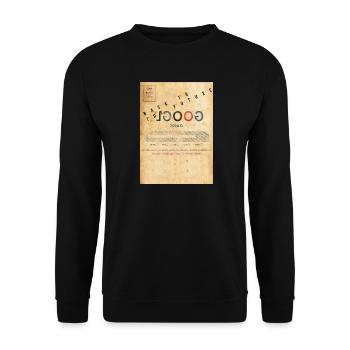 Google Zurück in die Zukunft Parodie - Unisex Pullover - Schwarz - Vorne - Alina (178cm) & Michal (187cm)