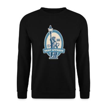 saint affrique - Sweat-shirt Unisexe - noir - Devant - Alina (178cm) & Michal (187cm)