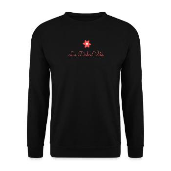 La Dolce Vita - Sweat-shirt Unisexe - noir - Devant - Alina (178cm) & Michal (187cm)