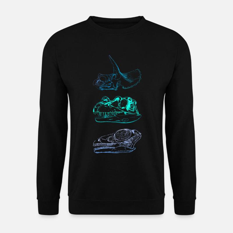 Dinosaurier-Schädel - Unisex Pullover - Schwarz