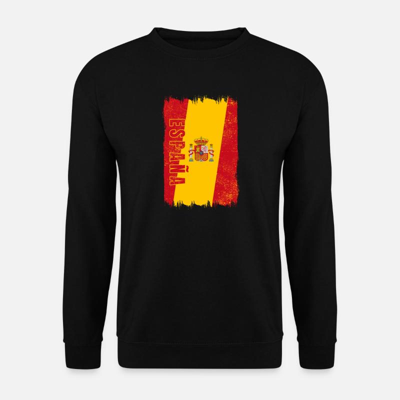 Spanien Flagge - Unisex Pullover - Schwarz