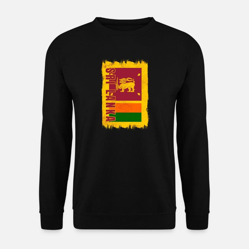 Sri Lanka Flagge - Unisex Pullover - Schwarz