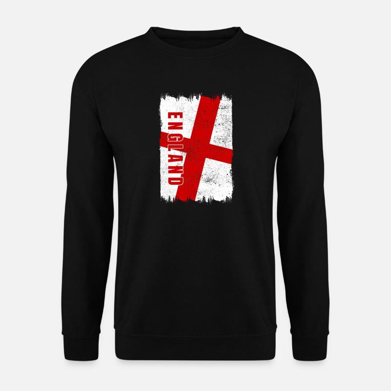England Flagge - Unisex Pullover - Schwarz