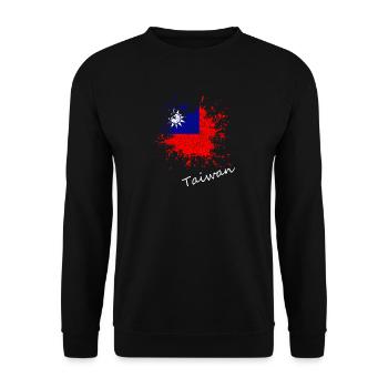 Taiwan - Unisex Pullover - Schwarz - Vorne - Alina (178cm) & Michal (187cm)