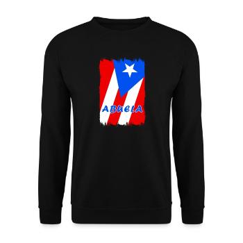 Puerto Rico grandmother flags design - Unisex Sweatshirt - black - Front - Alina (178cm) & Michal (187cm)