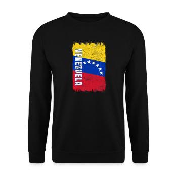Drapeau du Venezuela - Sweat-shirt Unisexe - noir - Devant - Alina (178cm) & Michal (187cm)