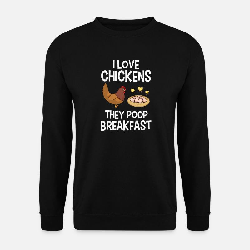 Huhn Hühner - Unisex Pullover - Schwarz
