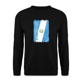 Drapeau vintage du Guatemala - Sweat-shirt Unisexe - noir - Devant - Alina (178cm) & Michal (187cm)