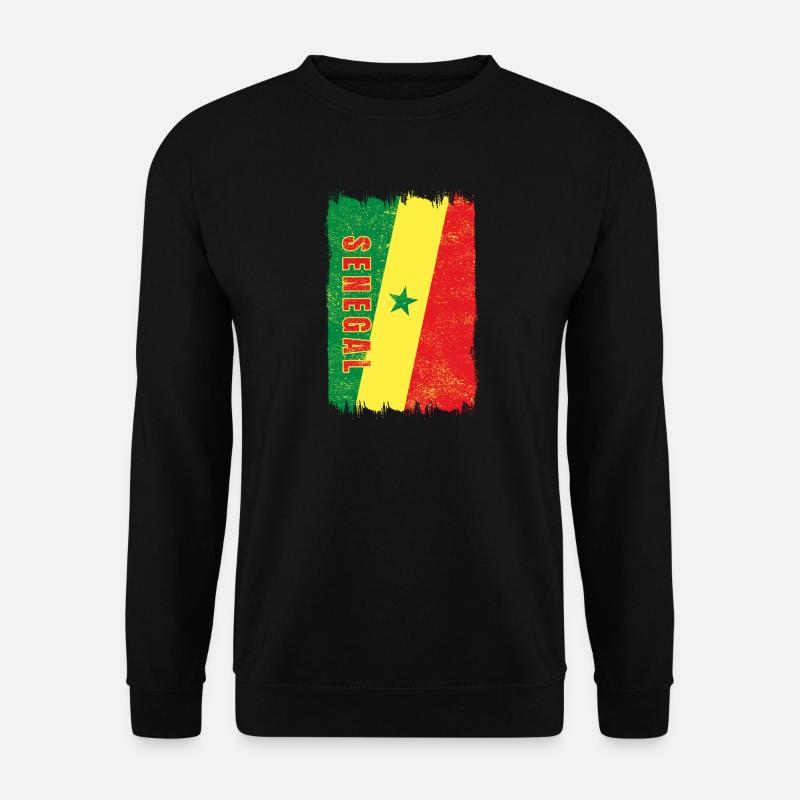 Senegal Flagge - Unisex Pullover - Schwarz