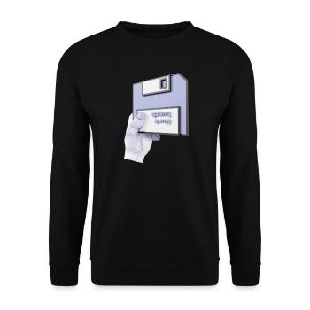 work bench 3D - Unisex Sweatshirt - black - Front - Alina (178cm) & Michal (187cm)