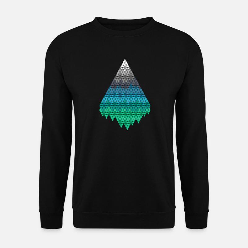 Pixel Berge - Unisex Pullover - Schwarz