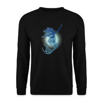Belle sirène aux couleurs froides - Sweat-shirt Unisexe - noir - Devant - Alina (178cm) & Michal (187cm)