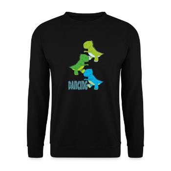 Dinos Dancing - Unisex Sweatshirt - black - Front - Alina (178cm) & Michal (187cm)