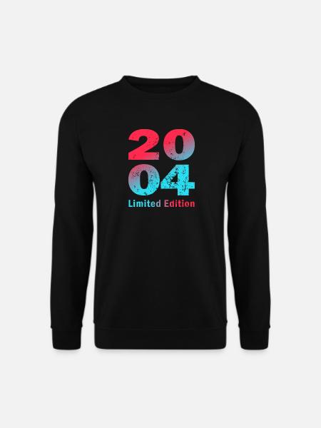 Geburtstag, geboren in 2004 limited edition Shirt - Unisex Pullover - Schwarz