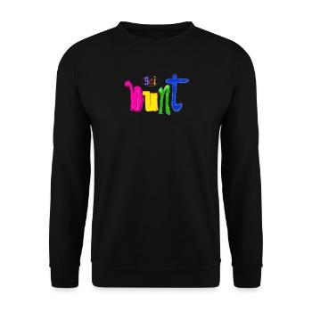 Bunt - Unisex Pullover - Schwarz - Vorne - Alina (178cm) & Michal (187cm)