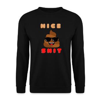 nice shit - Unisex Pullover - Schwarz - Vorne - Alina (178cm) & Michal (187cm)