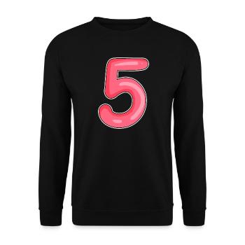 5 - Unisex Pullover - Schwarz - Vorne - Alina (178cm) & Michal (187cm)