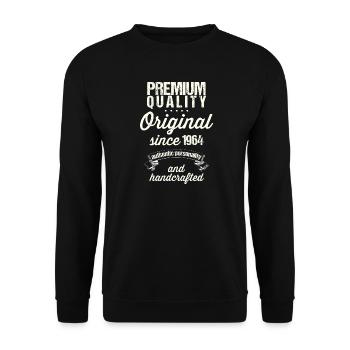 Année 1964 - Sweat-shirt Unisexe - noir - Devant - Alina (178cm) & Michal (187cm)