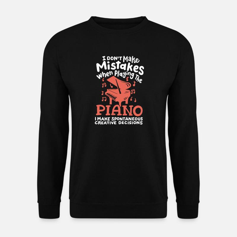 Klavierspieler Pianist - Unisex Pullover - Schwarz